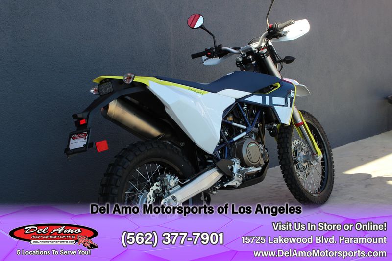 2024 HUSQVARNA 701 ENDURO  in a WHITE exterior color. Del Amo Motorsports of Los Angeles (562) 262-9181 delamomotorsports.com 