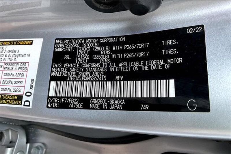 2022 Toyota 4Runner SR5Image 33