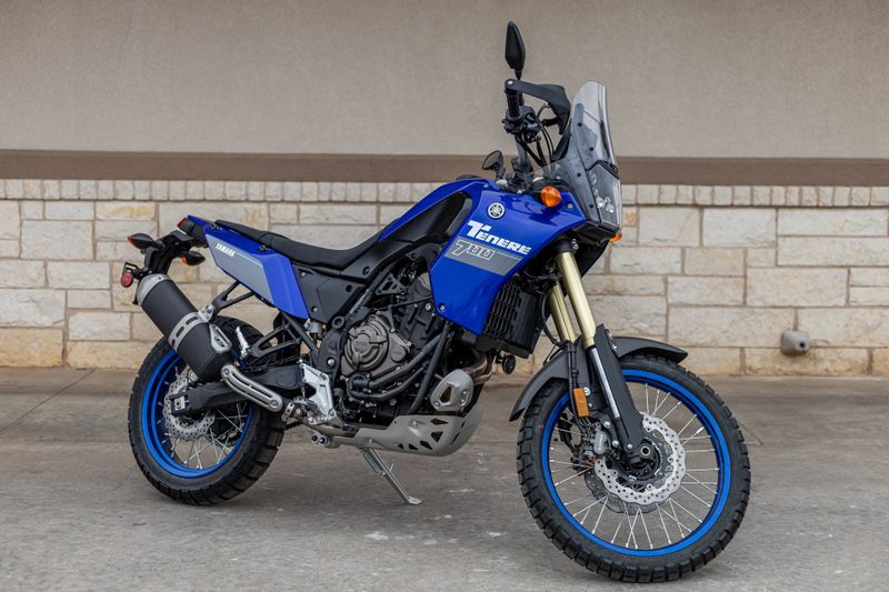 2023 YAMAHA Tenere 700 in a BLUE exterior color. Family PowerSports (877) 886-1997 familypowersports.com 