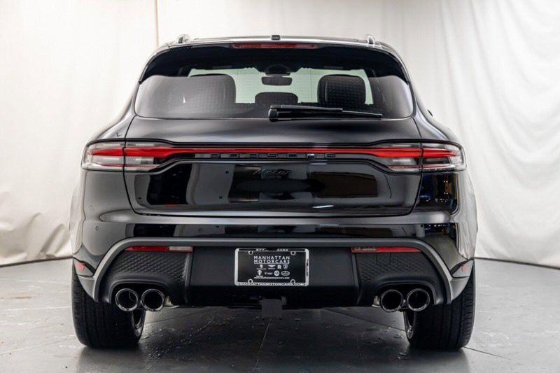 2024 Porsche Macan  in a Black exterior color and Black/Bordeaux Redinterior. Lotus Manhattan 347-395-5714 lotusmanhattan.com 