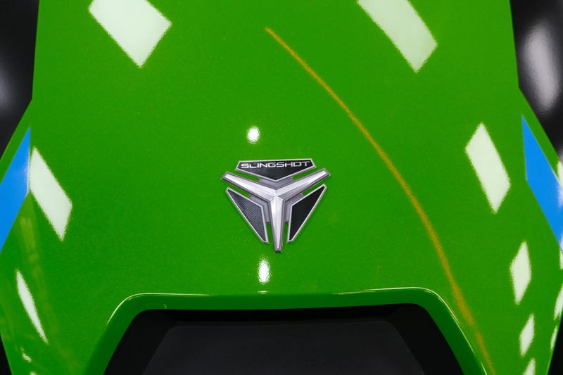 NEW 2025 POLARIS SLINGSHOT SL MANUAL  in a LIQUID LIME exterior color. Family PowerSports (877) 886-1997 familypowersports.com 