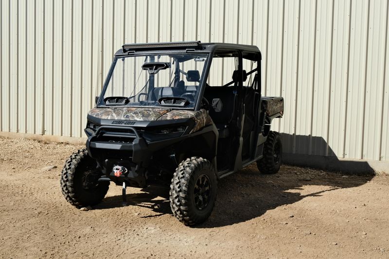 NEW 2026 CAN-AM DEFENDER MAX XT HD11 WITH 1025 INCH TOUCHSCREEN  in a DARK WILDLAND CAMO exterior color. Family PowerSports (877) 886-1997 familypowersports.com 