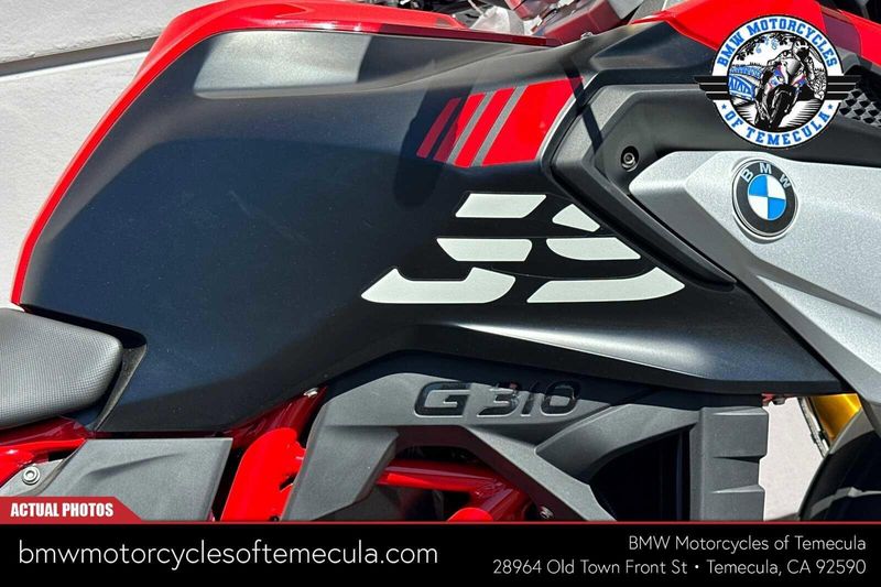 2024 BMW G 310 GS in a RACING RED exterior color. BMW Motorcycles of Temecula – Southern California (951) 506-6903 bmwmotorcyclesoftemecula.com 