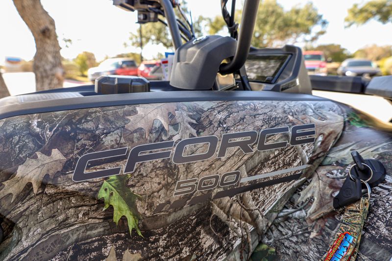 NEW 2026 CFMOTO CFORCE 500  in a TRUETIMBER KANATI exterior color. Family PowerSports (877) 886-1997 familypowersports.com 