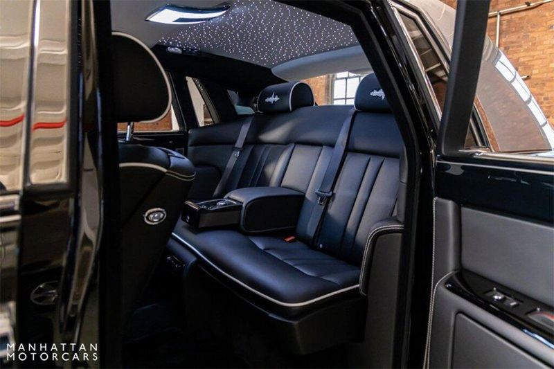 2017 Rolls-Royce Phantom Manhattan Edition in a Black exterior color and Black with Artic White accents finterior. Lotus Manhattan 347-395-5714 lotusmanhattan.com 