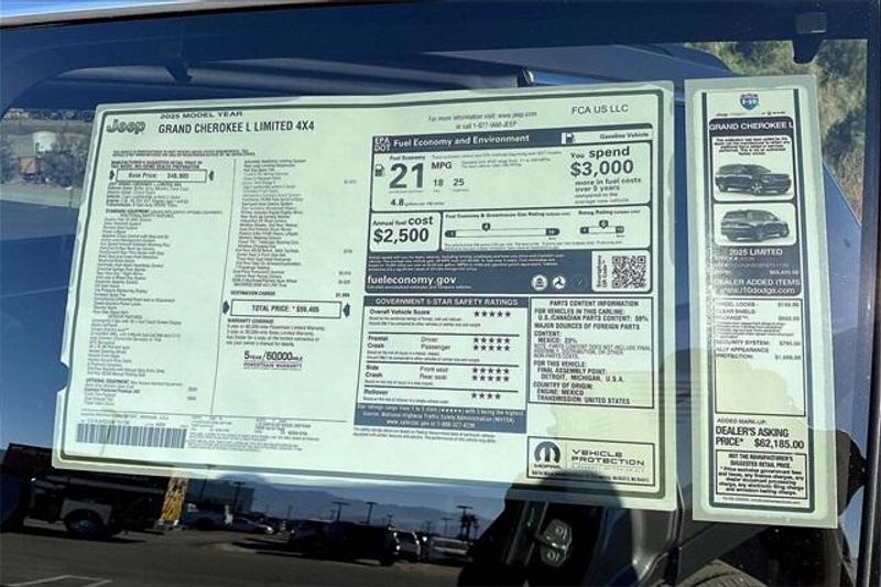 New 2025 Jeep Grand Cherokee L Limited 4x4Image 16