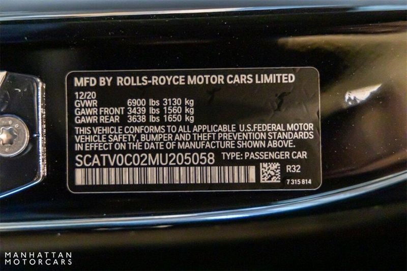 2021 Rolls-Royce Ghost Silver Badge in a Black Diamond exterior color and Blackinterior. Lotus Manhattan 347-395-5714 lotusmanhattan.com 