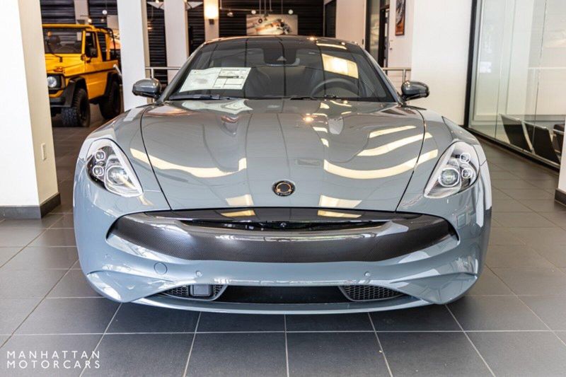 2022 Karma GS-6 Sport in a Pacifico Grey with Blackout Package exterior color and Palisades Grey over Carbon fiberinterior. Lotus Manhattan 347-395-5714 lotusmanhattan.com 