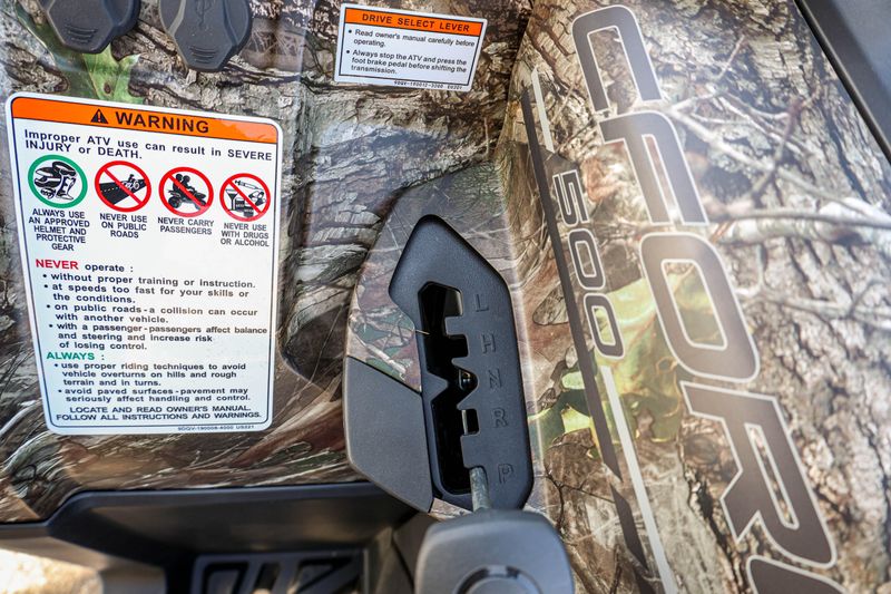 NEW 2026 CFMOTO CFORCE 500  in a TRUETIMBER KANATI exterior color. Family PowerSports (877) 886-1997 familypowersports.com 