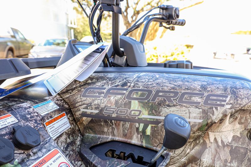 NEW 2026 CFMOTO CFORCE 500  in a TRUETIMBER KANATI exterior color. Family PowerSports (877) 886-1997 familypowersports.com 