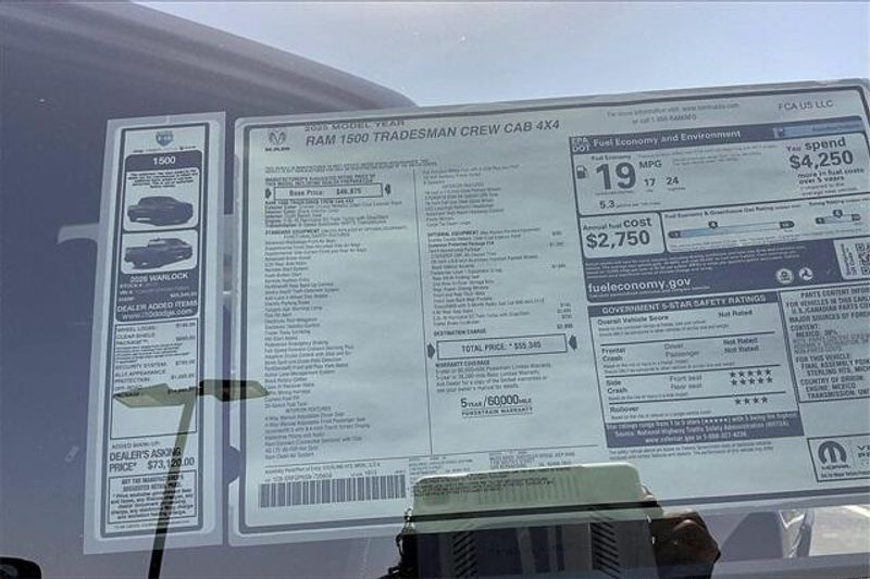 2025 RAM 1500 Tradesman Crew Cab 4x4 5