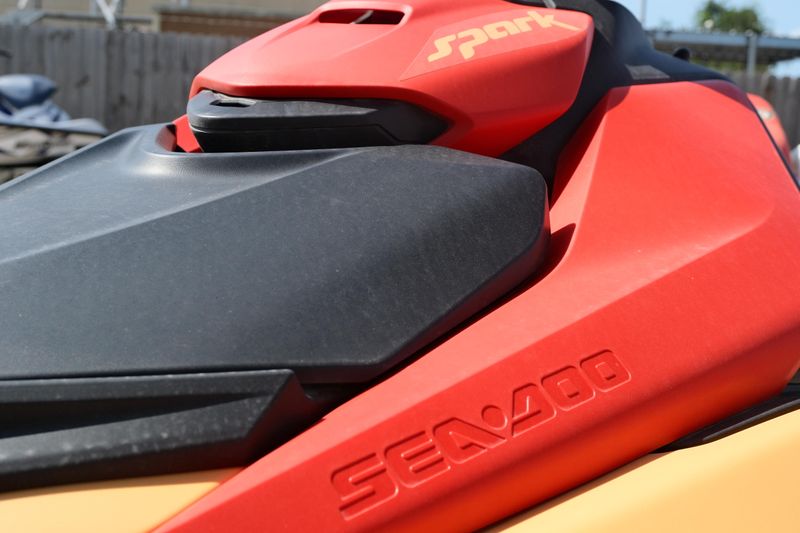 New 2025 SEADOO SPARK FOR 2 SUNRISE ORANGE AND DRAGON RED Image 19