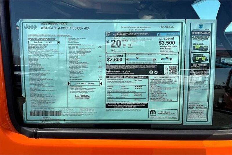 New 2025 Jeep Wrangler 4-door RubiconImage 16
