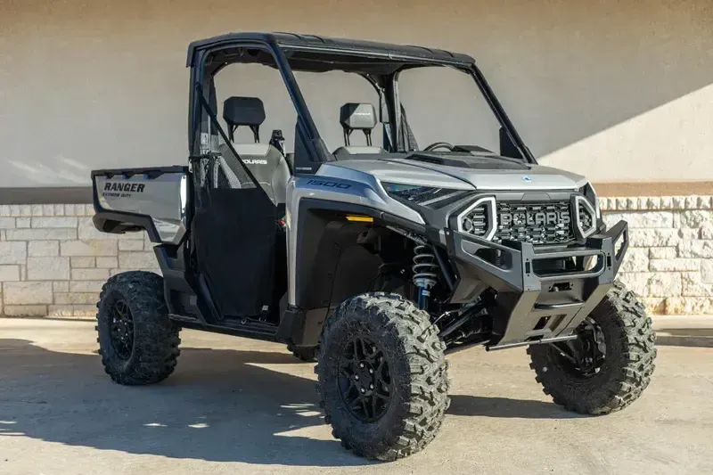 2024 POLARIS RANGER XD 1500 PREMIUM TURBO SILVER in a TURBO SILVER exterior color. Family PowerSports (877) 886-1997 familypowersports.com 