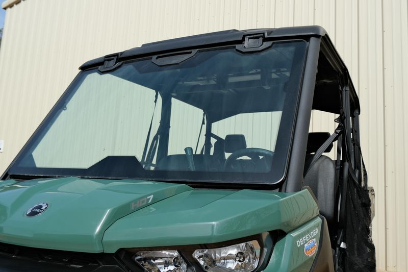 NEW 2026 CAN-AM DEFENDER MAX DPS HD7  in a COMPASS GREEN exterior color. Family PowerSports (877) 886-1997 familypowersports.com 