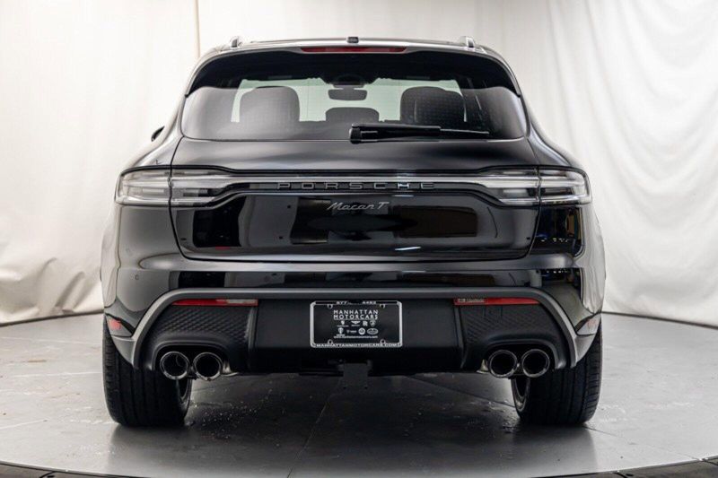 2024 Porsche Macan T in a Black exterior color and Black w/Chalk Stitchinginterior. Lotus Manhattan 347-395-5714 lotusmanhattan.com 