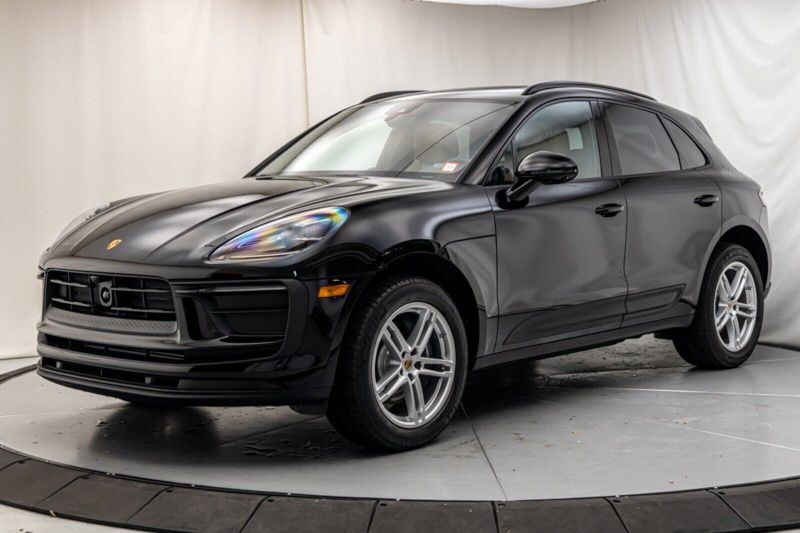 2024 Porsche Macan  in a Black exterior color and Black/Mojave Beigeinterior. Lotus Manhattan 347-395-5714 lotusmanhattan.com 