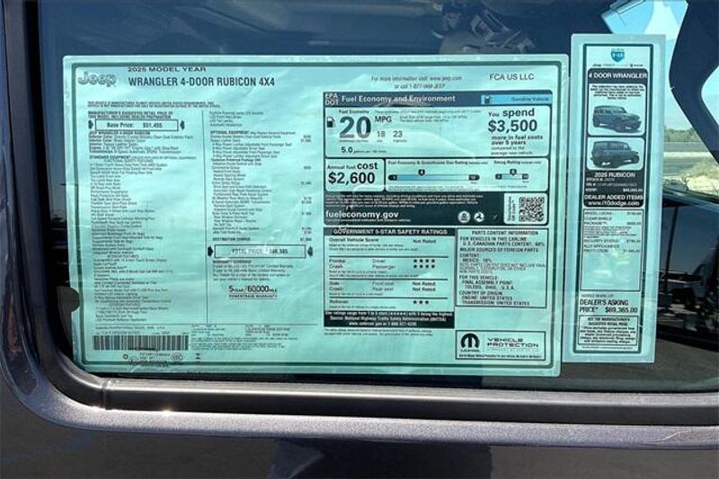 New 2025 Jeep Wrangler 4-door RubiconImage 16