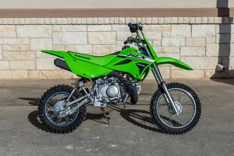 New 2026 Kawasaki KLX110R LIME GREEN Image 2