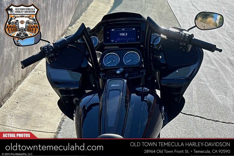 2023 Harley-Davidson Road Glide in a Black exterior color. BMW Motorcycles of Temecula – Southern California (951) 506-6903 bmwmotorcyclesoftemecula.com 