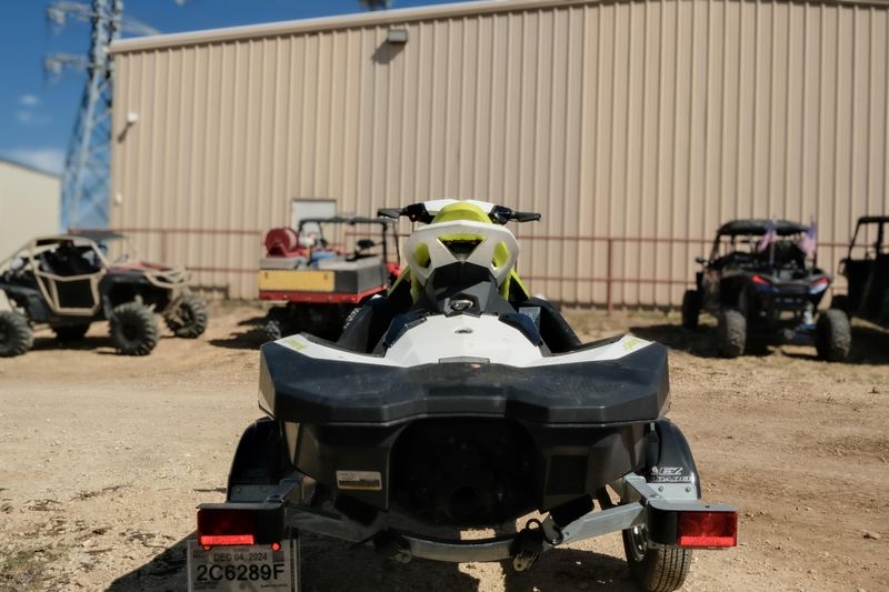 2023 SEADOO SPARK 3UP MANTA GREEN AND WHITE  in a MANTA GREEN AND WHITE exterior color. Family PowerSports (877) 886-1997 familypowersports.com 