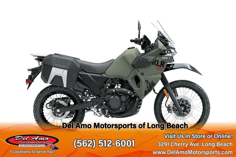 2024 Kawasaki KL650HRFAL-GN1  in a PEARL MATTE SAGE GREEN exterior color. Del Amo Motorsports of Long Beach (562) 362-3160 delamomotorsports.com 