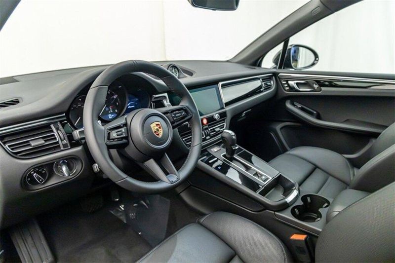 2024 Porsche Macan  in a Black exterior color and Blackinterior. Lotus Manhattan 347-395-5714 lotusmanhattan.com 