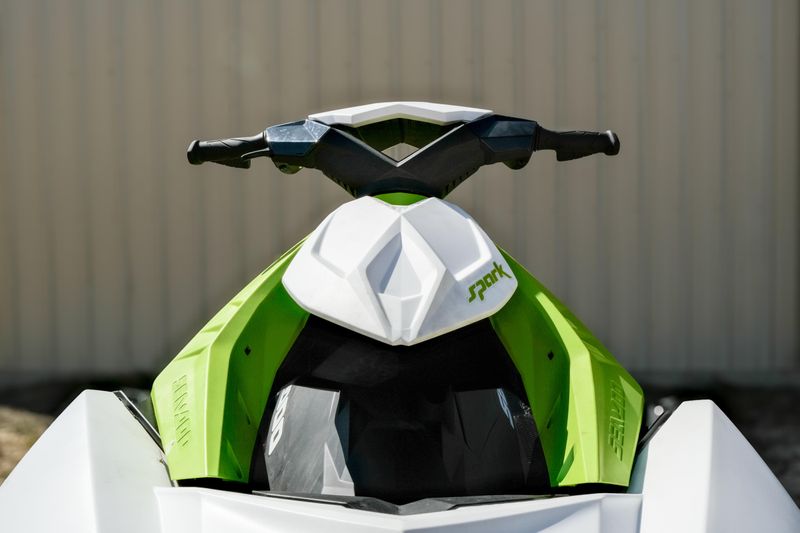 2023 SEADOO SPARK 3UP MANTA GREEN AND WHITE  in a MANTA GREEN AND WHITE exterior color. Family PowerSports (877) 886-1997 familypowersports.com 