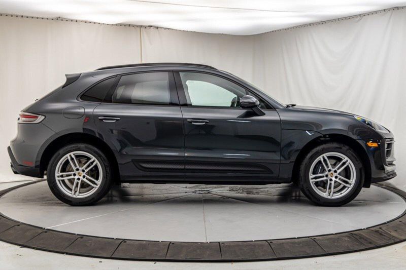 2024 Porsche Macan  in a Volcano Grey Metallic exterior color and Blackinterior. Lotus Manhattan 347-395-5714 lotusmanhattan.com 