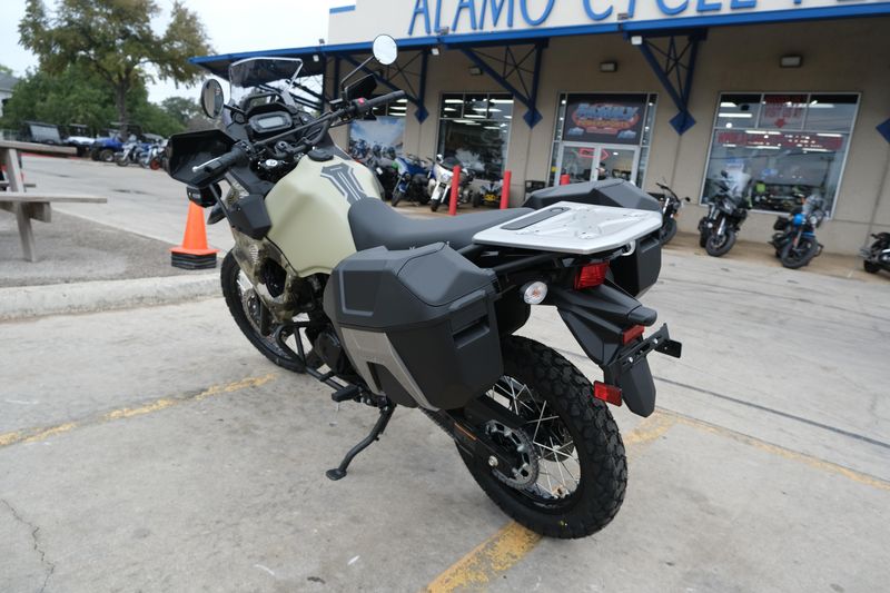 2025 Kawasaki KLR 650 ADVENTURE ABS CYPHER CAMO TAN AND METALLIC MATTE CARBON GRAYImage 23