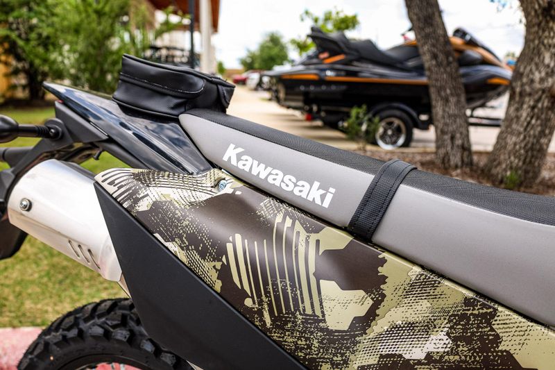 New 2026 Kawasaki KLX 300  CYPHER CAMO BEIGE AND EBONY Image 9