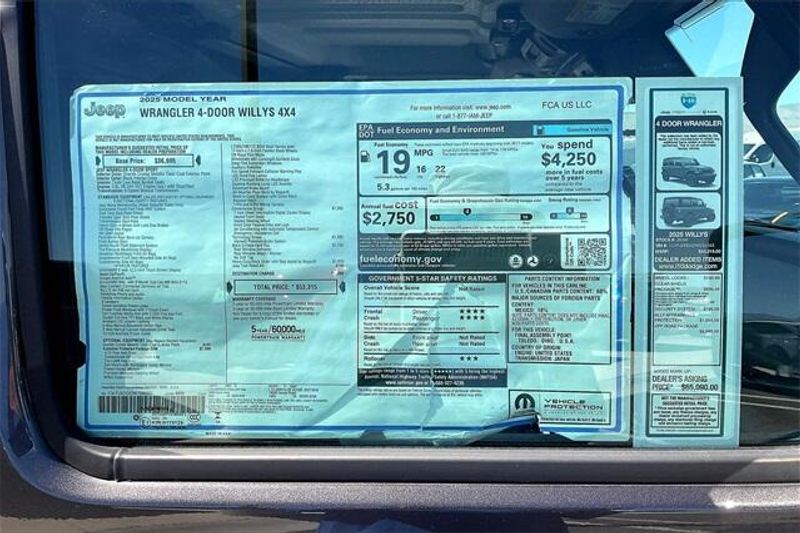New 2025 Jeep Wrangler 4-door WillysImage 16