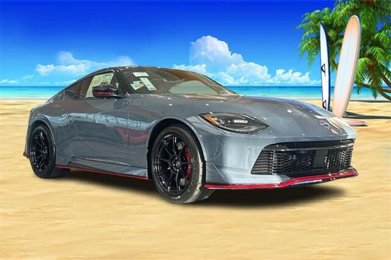 2024 Nissan Z  in a Stealth Gray/Super Black exterior color and Graphiteinterior. BEACH BLVD OF CARS beachblvdofcars.com 