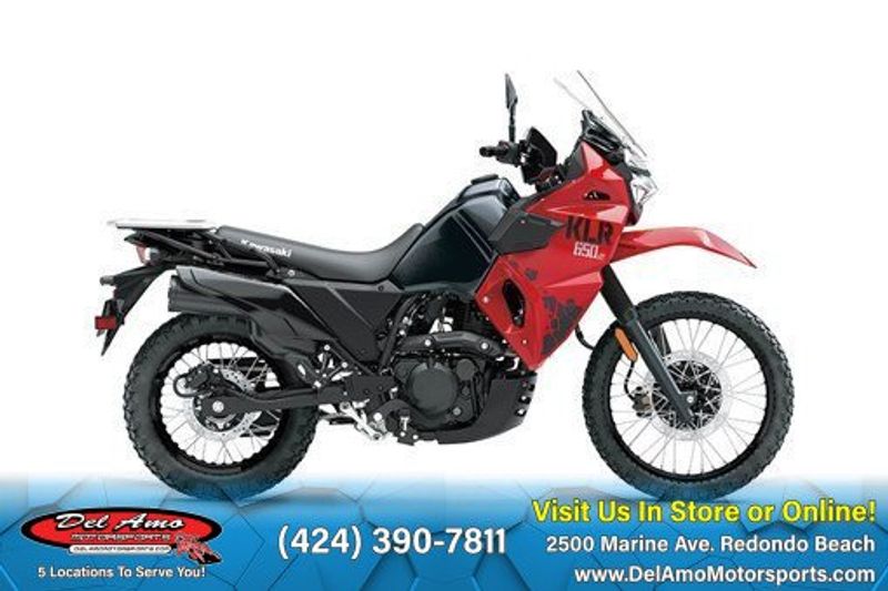 2024 Kawasaki KL650KRFNL  in a FIRECRACKER RED/METALLIC CARBON GRAY exterior color. Del Amo Motorsports of Redondo Beach (424) 304-1660 delamomotorsports.com 