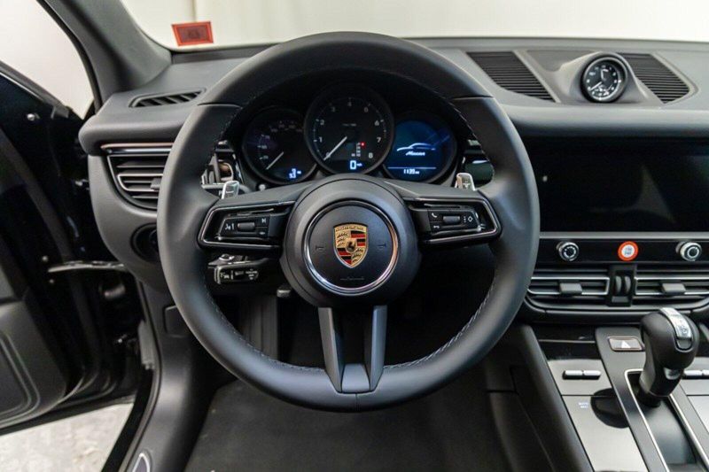 2024 Porsche Macan  in a Black exterior color and Blackinterior. Lotus Manhattan 347-395-5714 lotusmanhattan.com 