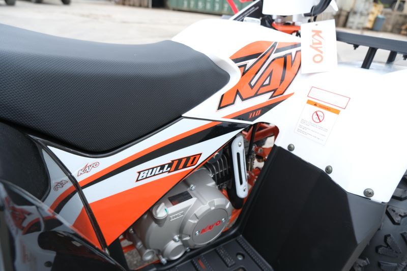 2024 KAYO BULL 110 WHITE in a WHITE exterior color. Family PowerSports (877) 886-1997 familypowersports.com 