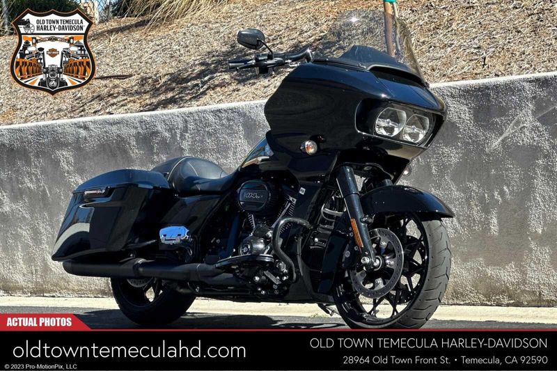 2023 Harley-Davidson Road Glide in a Black exterior color. BMW Motorcycles of Temecula – Southern California (951) 506-6903 bmwmotorcyclesoftemecula.com 