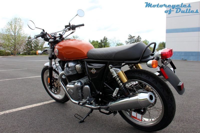 2023 Royal Enfield Interceptor 650  in a Orange Crush exterior color. Motorcycles of Dulles 571.934.4450 motorcyclesofdulles.com 