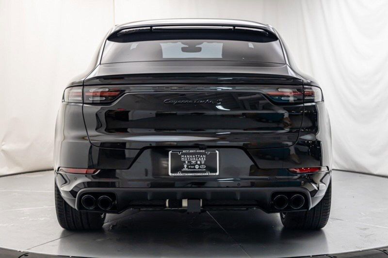 2023 Porsche Cayenne Turbo S E-Hybrid in a Chromite Black Metallic exterior color and Blackinterior. Lotus Manhattan 347-395-5714 lotusmanhattan.com 