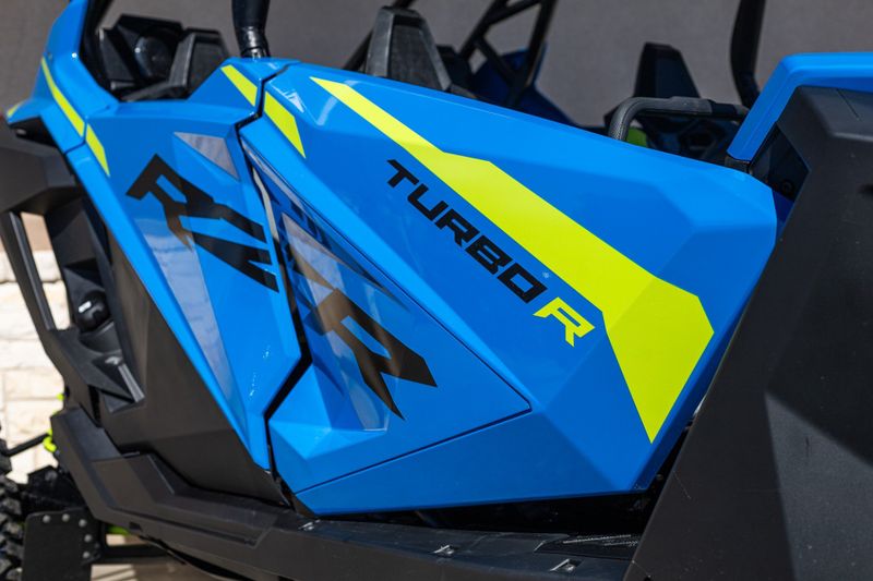 2024 POLARIS RZR TURBO R 4 ULTIMATE  VELOCITY BLUE in a BLUE exterior color. Family PowerSports (877) 886-1997 familypowersports.com 