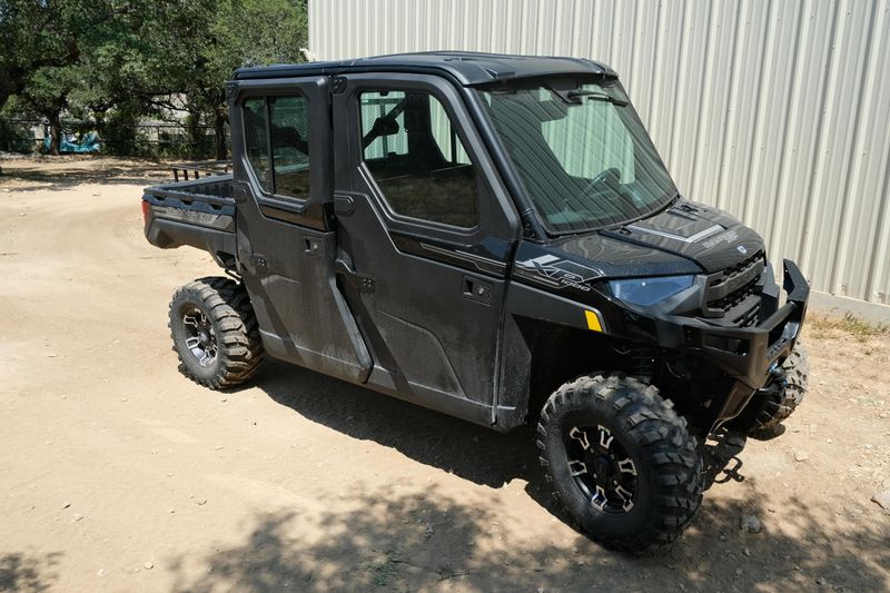 New 2025 Polaris RANGER CREW XP 1000 NORTHSTAR TEXAS EDITION BLACK CRYSTAL Image 1