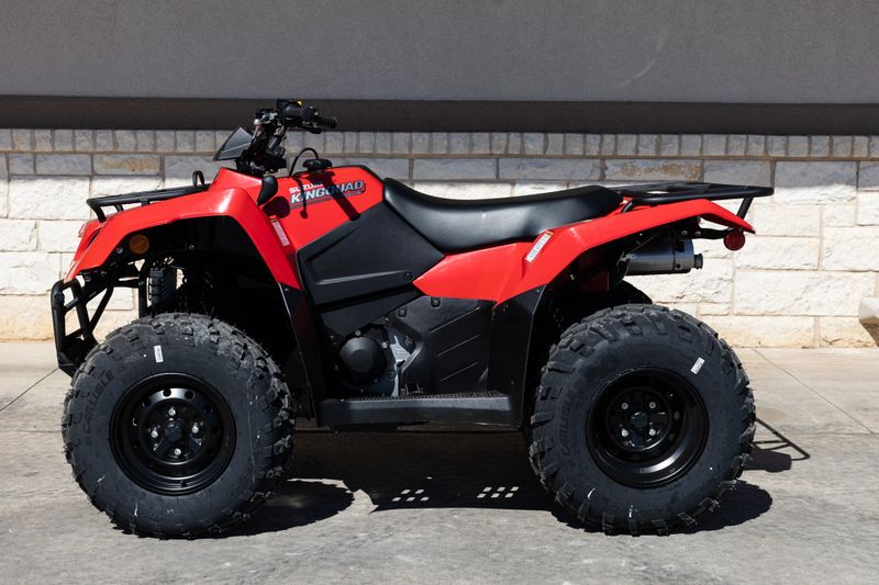 2023 SUZUKI KingQuad 400 ASi in a RED exterior color. Family PowerSports (877) 886-1997 familypowersports.com 