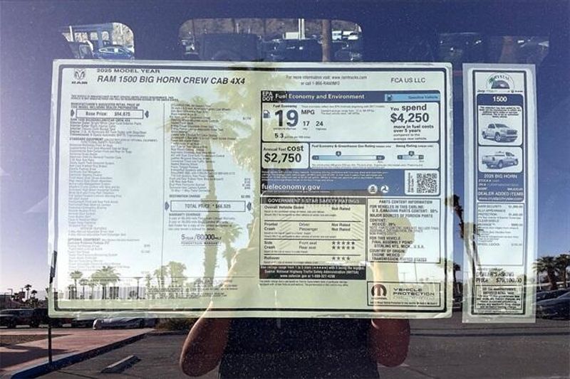 New 2025 RAM 1500 Big Horn Crew Cab 4x4 6