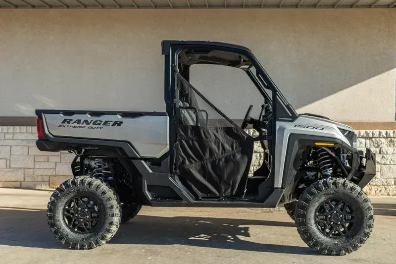 2024 POLARIS RANGER XD 1500 PREMIUM TURBO SILVER in a TURBO SILVER exterior color. Family PowerSports (877) 886-1997 familypowersports.com 