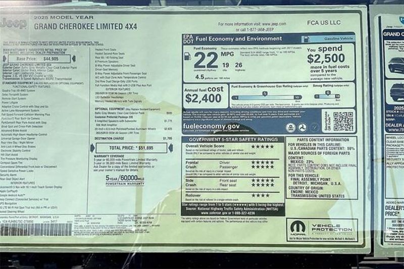 2025 Jeep Grand Cherokee Limited 4x4Image 16