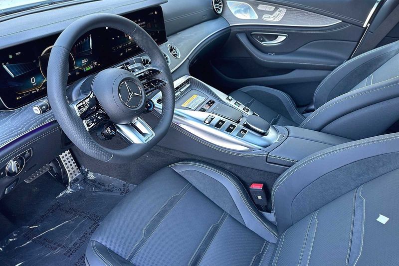2023 Mercedes-Benz AMG GT 53 Base in a POLAR WHITE exterior color and Blackinterior. SHELLY AUTOMOTIVE shellyautomotive.com 