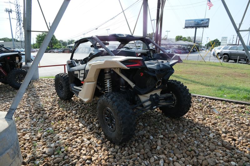 2023 Can-Am MAVERICK X3 X DS TURBO RR 64 DESERT TAN AND CARBON BLACK AND MAGMA REDImage 12