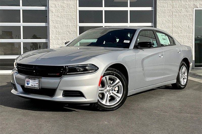 2023 Dodge Charger SXT Rwd in a Triple Nickel exterior color and Blackinterior. I-10 Chrysler Dodge Jeep Ram (760) 565-5160 pixelmotiondemo.com 