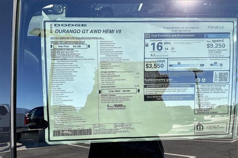 New 2026 Dodge Durango Gt Hemi V8Image 16