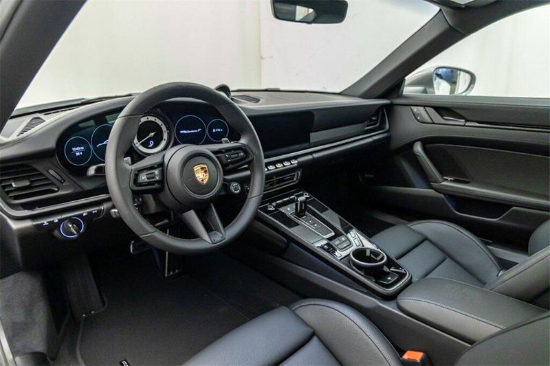 2024 Porsche 911 Carrera T in a Chalk exterior color and Blackinterior. Lotus Manhattan 347-395-5714 lotusmanhattan.com 